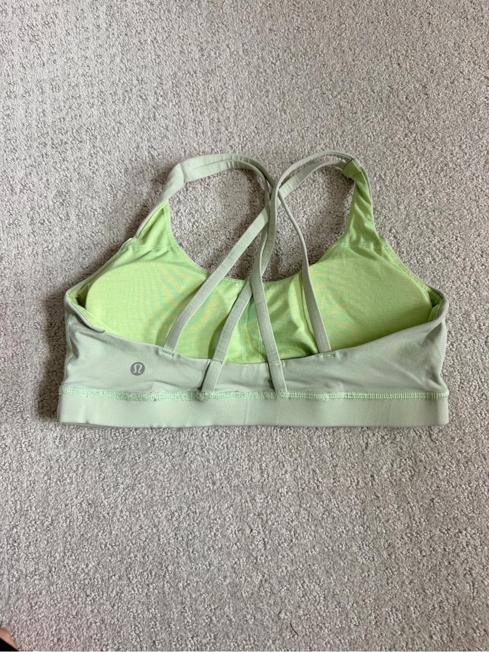 lululemon athletica Mint Green Strappy Back Sports Bra